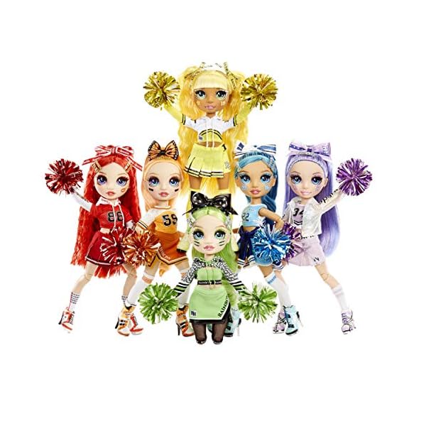 Rainbow High Cheer Fashion Doll - Luxury Outfits, Pom Poms & Cheerleader Doll - Sunny Madison, Yellow Themed Fashion…
