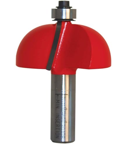 Yonico Cove Router Bit – 3/4 Zoll Radius, 1/2 Zoll Schaft, Für Hohlkehlen & Formteile, Wolframkarbid