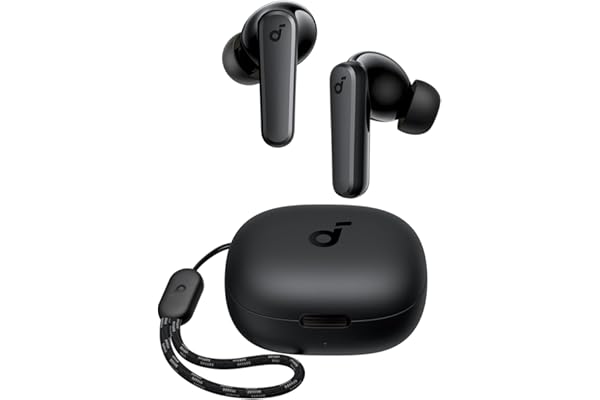 Soundcore by Anker P20i True Wireless Earbuds, 10mm Drivers with Big Bass, Bluetooth 5.3, 30H Long Playtime, Water-Resistant, 2 Mics for AI Clear Calls, 22 Preset EQs, Customization (Black)