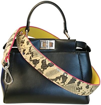 Maison De Coco Snake Skin Python Leather Bag Strap (Strap Only) Purse Strap, Replacement Shoulder Strap, Removable Strap