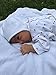 Amoureux Bebe Newborn Baby Cotton Bonnet Hat - Soft Tagless 100% Cotton Pointelle hat.