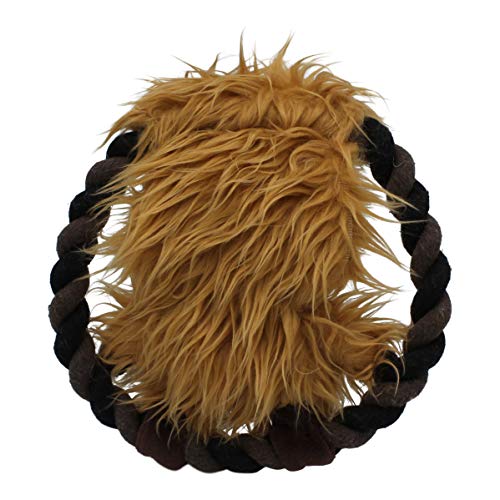 Star Wars for Pets Plush Chewbacca Rope Frisbee Dog Toy | Soft Star Wars Squeaky Dog Toy | Adorable Toys for All Dogs, Official Dog Toy Product of Star Wars for Pets