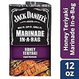 Jack Daniel's Marinade In-A-Bag, Honey Teriyaki, 12 Ounce (Pack of 5)