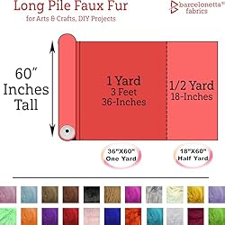 Barcelonetta | Half Yard Faux Fur | 18" X 60" Inch