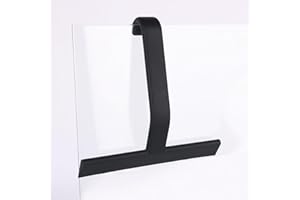 Shower Squeegee with Built-in Hook - Silicone Blade for Streak-Free Cleaning on Glass Doors, Mirrors & Tiles, No-Drill Hangin