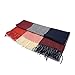 HIMONE Women's Fashion Long Shawl Big Grid Winter Warm Lattice Large Scarf