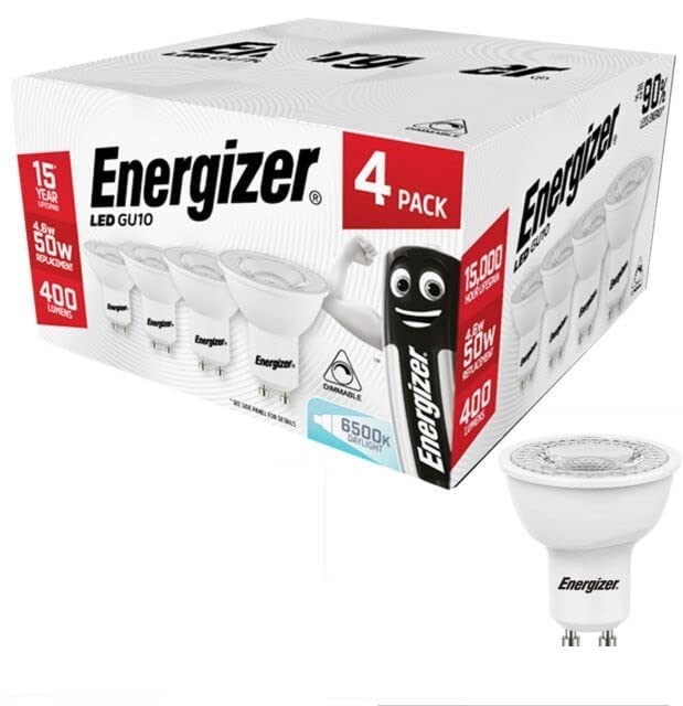 Energizer 6500 K Energy Saving LED Dimmable, 5.5w- Equivalent to 50w and 345 lumens