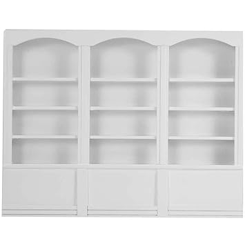 white dollhouse bookcase