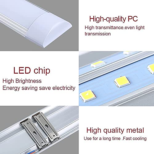 LED Feuchtraumleuchte 90cm, 30W 3600LM LED Röhre, 6500K Kaltweiß LED Deckenlampe Garage, LED leuchtstoffröhre… – Bild 4