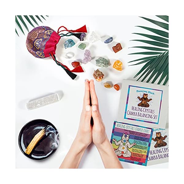 DANCING BEAR Chakra Stone Starter Set Link Light