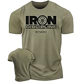 Gymish Lifestyle Strength Training Workout T-Shirt Iron Discipline Men’s Gym Training Muscle Tee