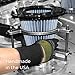 K&N Universal Clamp-On Air Filter: High Performance, Premium, Washable, Replacement Engine Filter: Flange Diameter: 2.125 In, Filter Height: 2 In, Flange Length: 0.75 In, Shape: Oval, RC-2362