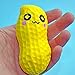 COCOTINA 1Pc Cute Squishy Peanut Charms Key Bag Cell Phone Straps Slow Rising Stress Relief Squeezing Toy Random Color