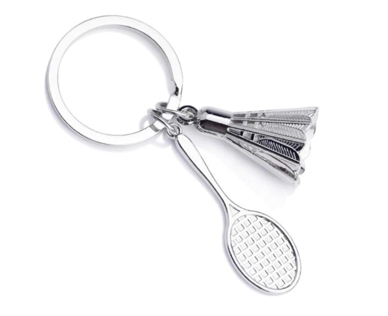 Sportigo ® Badminton Keychain/Key Ring/Gift/Present with racket and ball