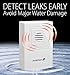 Water Leak Detector - 3 Pack, Fosmon Wireless 72 Hours Alarm, Low Battery Alert Water Leakage Alarm with Extendable 5 Feet Wire Sensor for Home Security, Basement, Floor - Battery Operated Included