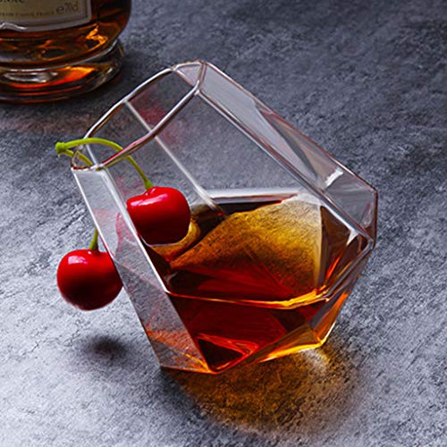 Rucan Glass Diamond Whiskey Glass Creative Fashion Classical Oblique Cup Wine
