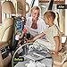 Helteko Backseat Car Organizer, Kick Mats Back Seat Protector with Touch Screen Tablet Holder, Organizer for Kids, Travel Accessories, Mat 9 Storage Pockets 2 Pack