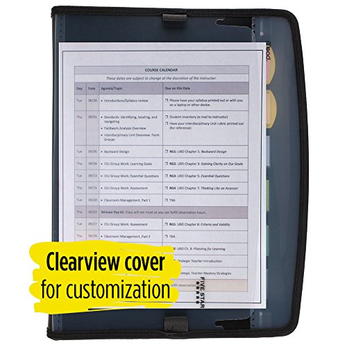 Five Star 7Pocket Expanding File Organizer, Plastic Expandable File