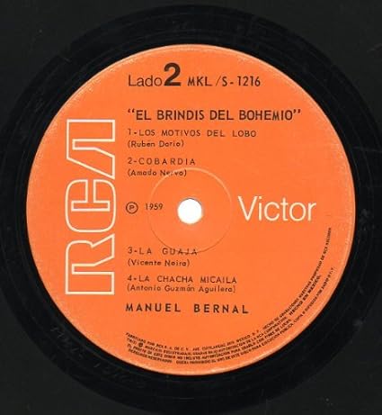 El Brindis Del Bohemio Manuel Bernal Amazon Es Musica el brindis del bohemio vinyl manuel bernal