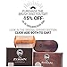 Beard Brush for Men -100% Firm Boar Bristle - Best Grooming Comb for Beards & Mustache works great with balm, oil or wax in Premium Giftbox Set & BONUS a Digital BEARD CARE ROUTINE BOOKLET