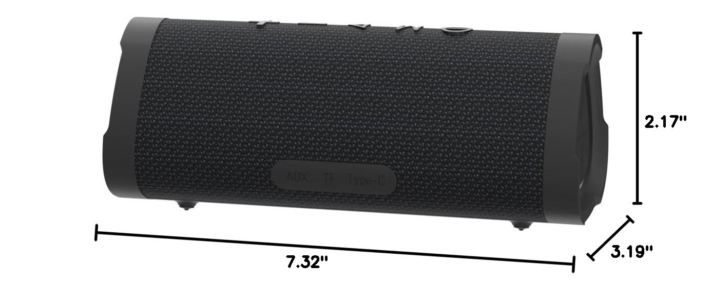 Vanzon V40 Portable Wireless Speaker V5.0 with 24W Loud Stereo Sound, 24H Playtime, TWS & IPX7 Waterproof, Suitable for Travel, Home