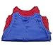 Adorox 12 Pack Youth Scrimmage Team Practice Nylon Mesh Jerseys Vests Pinnies for Children Sports Football, Basketball, Soccer, Volleyball (6 Red and 6 Blue)