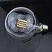 10W G40 Led Bulb LuxVista Globular Shape Edison Filament Bulb Medium Screw E26/ E27 Base for Patio String Lights Soft Warm White 2700K 100W Incandescent Replacement Bulb