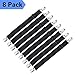 Adjustable Bed Sheet Fasteners Suspenders - 8 Packs of Sheet Suspenders Gripper Holders Elastic Straps Clips for Various Bed Sheets,Mattress Covers, Sofa Cushion(Black)