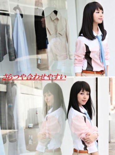 Amazon シャギー セミロング ストレート ネット付き 控え目ブラウン フルウィッグ 通販