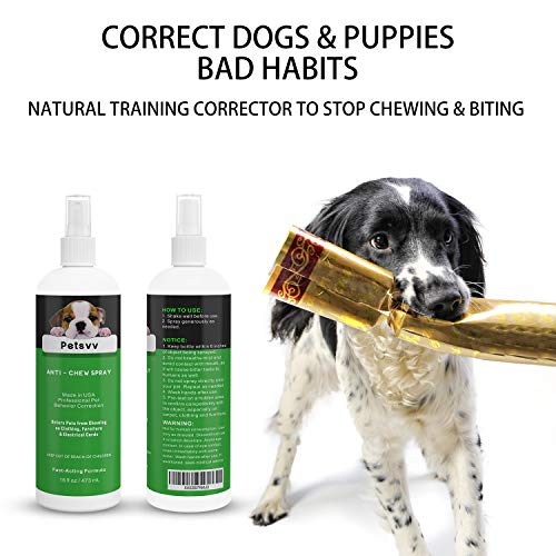 Anti Chew Spray Deterrent for Dogs, No Chew Pet Training Corrector to