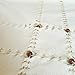 Secret Sea Collection - Handmade, %100 Natural Cotton, Traditional Small Tea & Coffee Table Tablecloth, Decorated with Wooden Beads, Square, Round Table Tablecloth, (36