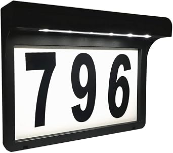 Led Solar Light Outdoor Wall Light House Number Light Address Sign Illuminate For Home Garden Door Plate Wall Lamp Dropshipping Amazon Co Uk Lighting