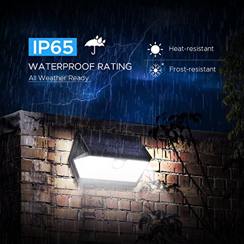 LITOM Solar Lights Outdoor, 40 LED Wireless Wide Angle Motion Sensor Light, IP65 Waterproof Security Solar Light, Three Working Modes for Front Door, Yard, Garage, Deck, Porch, Shed, Walkway-2 Pack