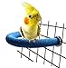 Rypet Parrot Perch Rough-surfaced - Quartz Sands Bird Cage Perches for Small Parakeets Cockatiels, Conures, Macaws, Parrots, Love Birds, Finches Cages Toy, U Shape