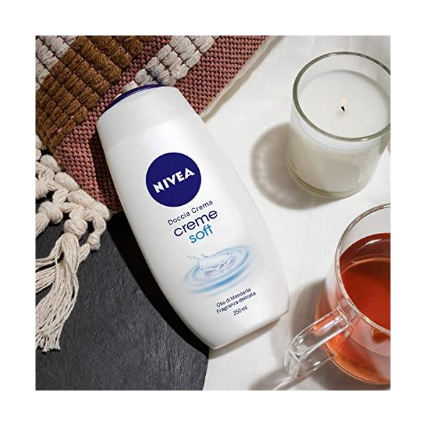 NIVEA Care Shower Creme Soft (250 ml) Caring Shower Body Cream Enriched with Almond Oil, Moisturising Shower Gel Body…
