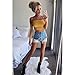 Women's Sexy Off Shoulder Bandeau Strapless Crop Tops Pullover Blouse Tube Cami