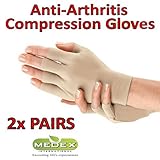 Orthopedic Arthritis Compression Gloves All Day Relief (2 Beige)