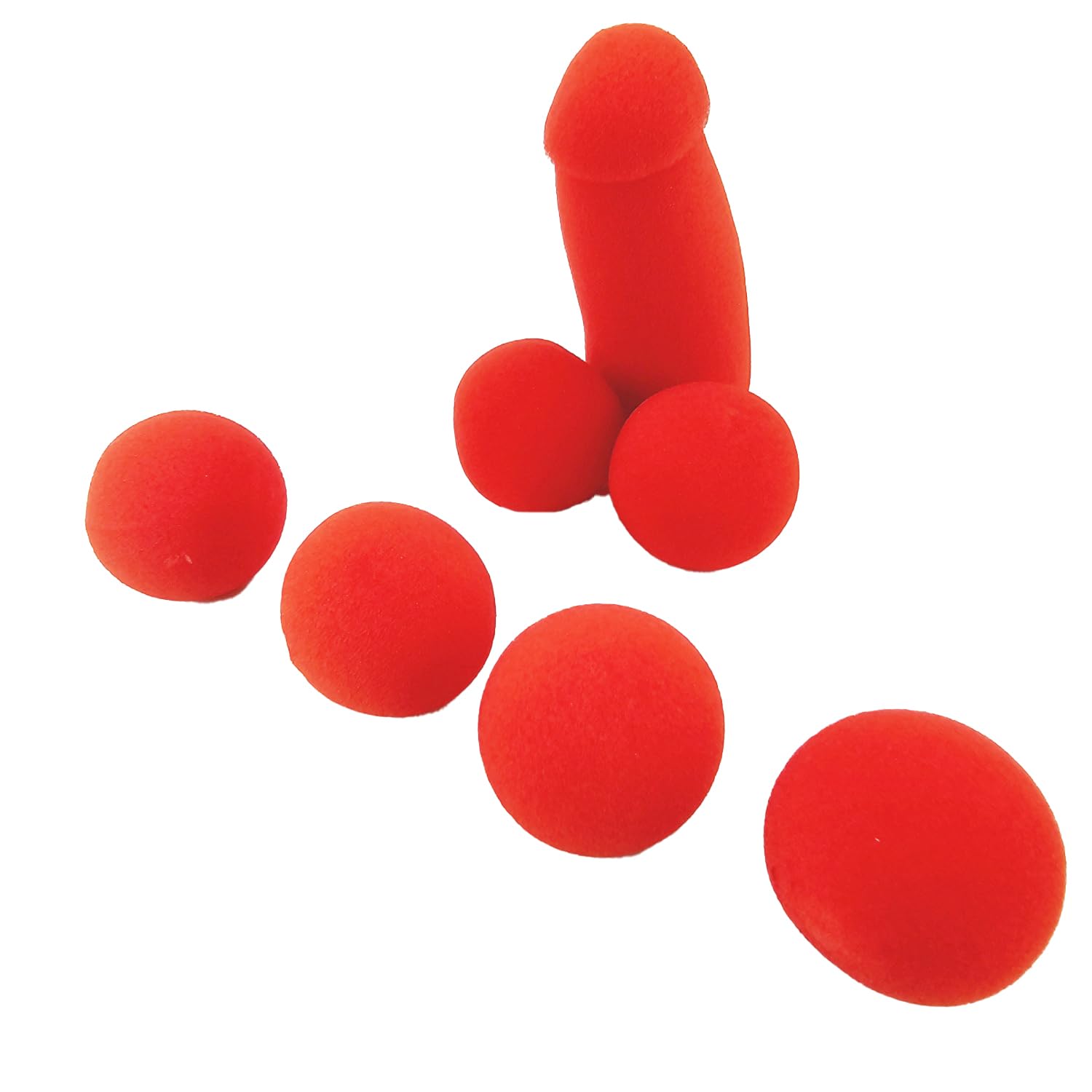 XNFUOE Sponge Brother with 4pcs Sponge Balls Funny Magic Props April Fools Gift for Funny Stage Street Illusion Gimmick Accessories Props