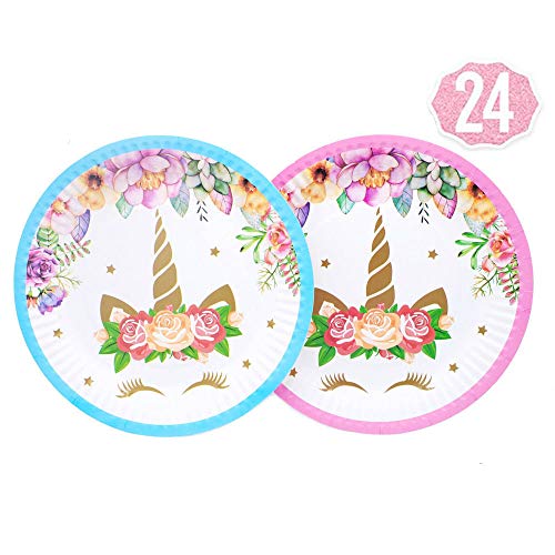 Unicorn Party Plates. Unicorn Party Supplies Set Plates, Cups
