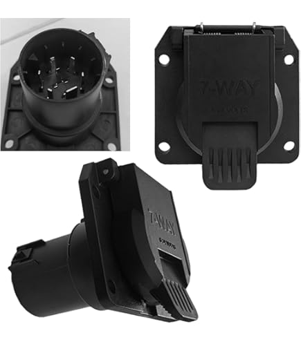 thumbnail image 2 of Metal Mounting Bracket Holder With Multiple Screw Holes For American Style 7 Pin 2 of 9