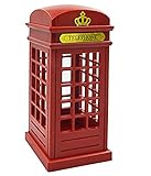 Cabina telefónica Vintage Londres diseñado USB LED noche Touch Sensor mesa escritorio lámpara de carga para estudiantes dormitorio dormitorio iluminación casa Bar decoración novedad cumpleaños vacaciones regalo brillo ajustable
