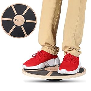 ROMIX-Wooden-Balance-Board-Wobble-Board-Training-Physio-42cm-Non-Slip-Round-Self-Fitness-Trainer-Body-Exercise-Gym-Sports-Performance-Enhancement-Rehabilitation-Physical-Therapy-for-Boys-Men-Women ROMIX® Wooden Balance Board, Wobble Board Training Physio 42cm Non-Slip Round Self Fitness Trainer Body Exercise Gym…