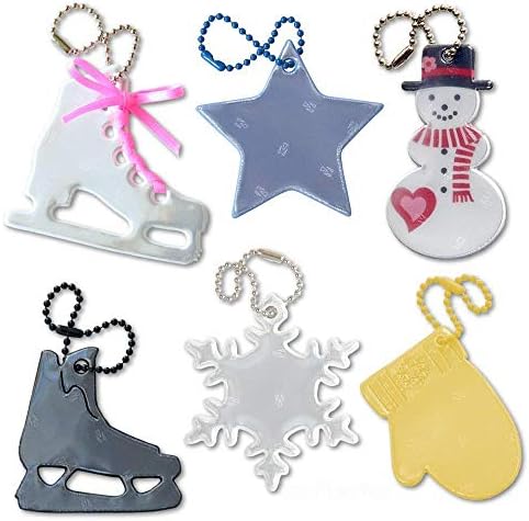 funflector Safety Reflectors - Winter - Ultra Bright and Stylish Reflective Gear For Clothing, Rucksacks, Bags, Pushchairs, Wheelchairs and More