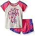 adidas Baby Girls' Top and Short Set, Grey Heather, 12 Months