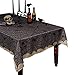 NKIPORU 54 x 72 Inch Halloween Spider Web Tablecloth Decoration Cobweb Lace Tablecloth Festive Party Supplies for Halloween Parties, Décor, Dinner & Spooky Meals, Black