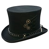 Cov-ver Hats, Australian Wool Steam-Punk Top Hat