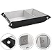 SPSHENG Valet Tray for Storage,PU Leather Jewelry Nightstand Organizer Watch Coin Change Key Tray Box Black