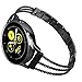 TOROTOP Compatible for Galaxy Watch 42mm /Galaxy Watch Active 40mm Band/Active 2 44mm Band,20mm Metal Stainless Steel Chain Bangle Bracelet Replacement Strap Compatible for Samsung Galaxy Watch 42mm