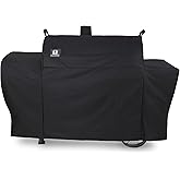 SUPJOYES Grill Cover for Oklahoma Joe's Longhorn Combo Grill, Heavy Duty Waterproof Oklahoma Joe's Longhorn Combo Charcoal Gas Smoker BBQ Accessories