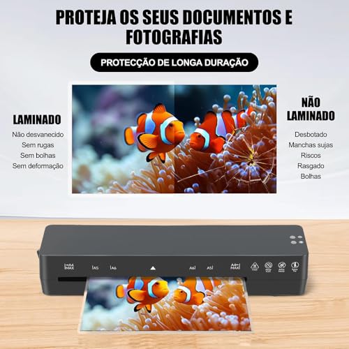 Plastificadora, 110V/220V Plastificadora A4 A5 A6 A7 R3 R2, Laminadora, 34 * 13 * 8CM Laminadora, 115°~145° Laminação A Quente E A Frio